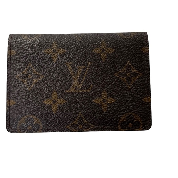 Louis Vuitton Monogram Porte Vertical Pass Card Case 
Brown - Picture 1 of 6